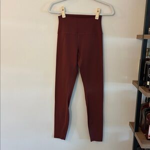 CRZ YOGA Butterluxe High Waisted Leggings- Burgundy